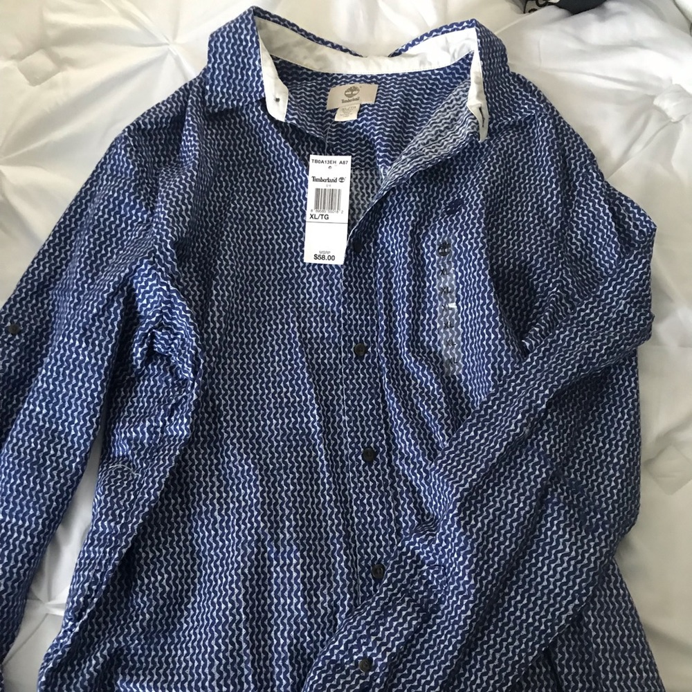 Men’s timberland collar shirt
